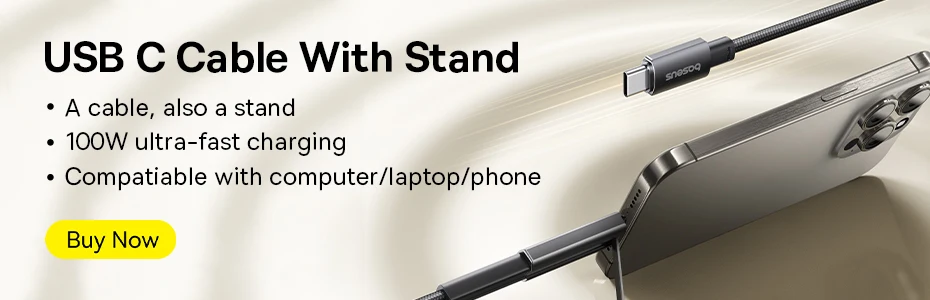 Kit 2 Cabos Retráteis USB C 100W Free2Draw Carregamento Rápido - Imagem 8