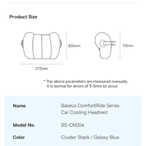 Almofada de Encosto Respirável ComfortRide