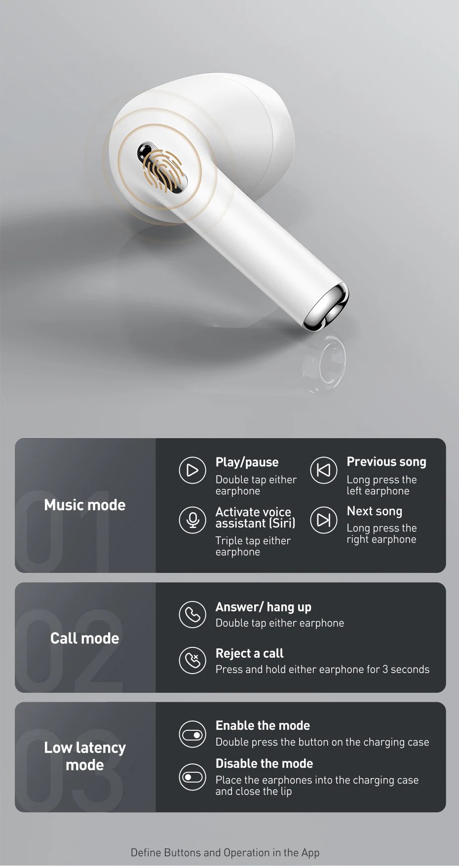 Fone de Ouvido Bowie E8 ENC - Imagem 27