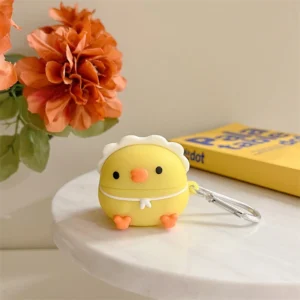 Case de Silicone Pintinho para Fone WM01 e WM02 Baseus - Amarelo