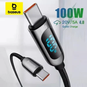 Cabo para Carregamento Rápido PD 100W USB C
