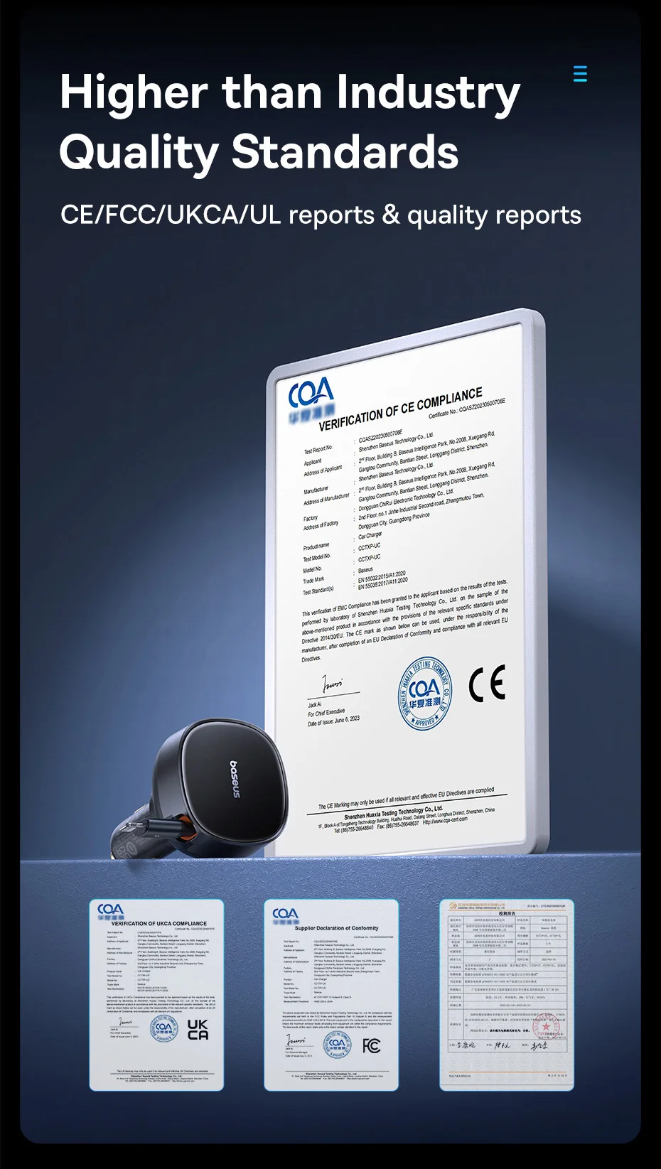 Carregador Veicular 60W 3 em 1 com Cabo Retrátil - Imagem 23