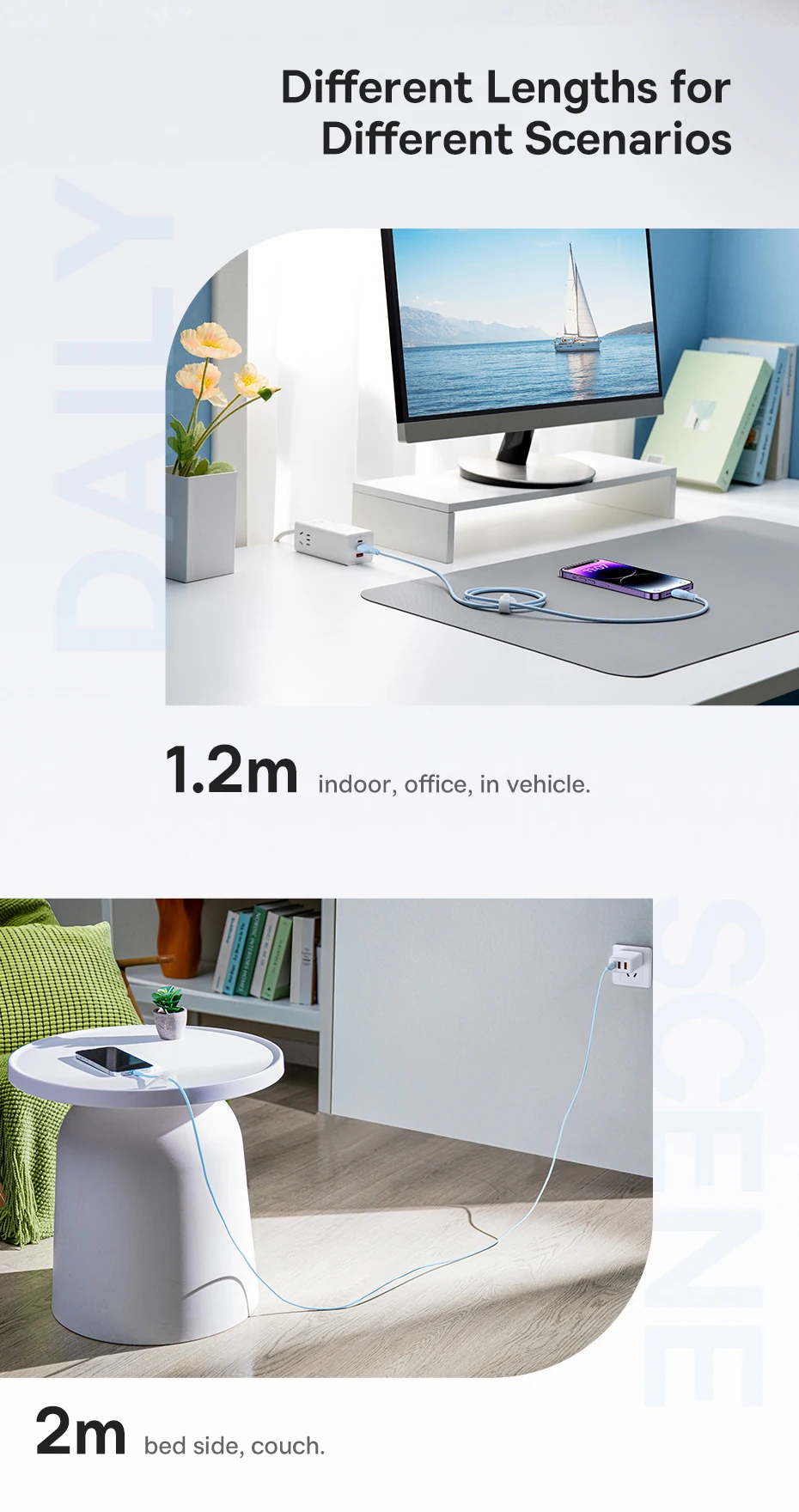 Cabo USB C para iPhone 20W Carregamento Rápido - Imagem 19