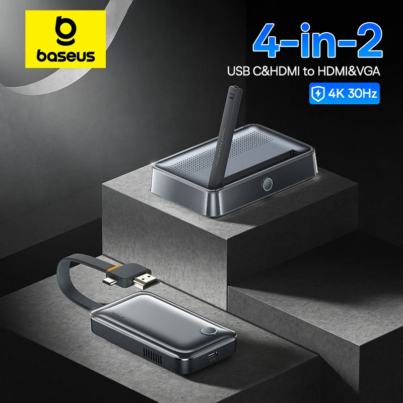 Transmissor e Receptor de Vídeo Sem Fio HDMI USB-C 35m