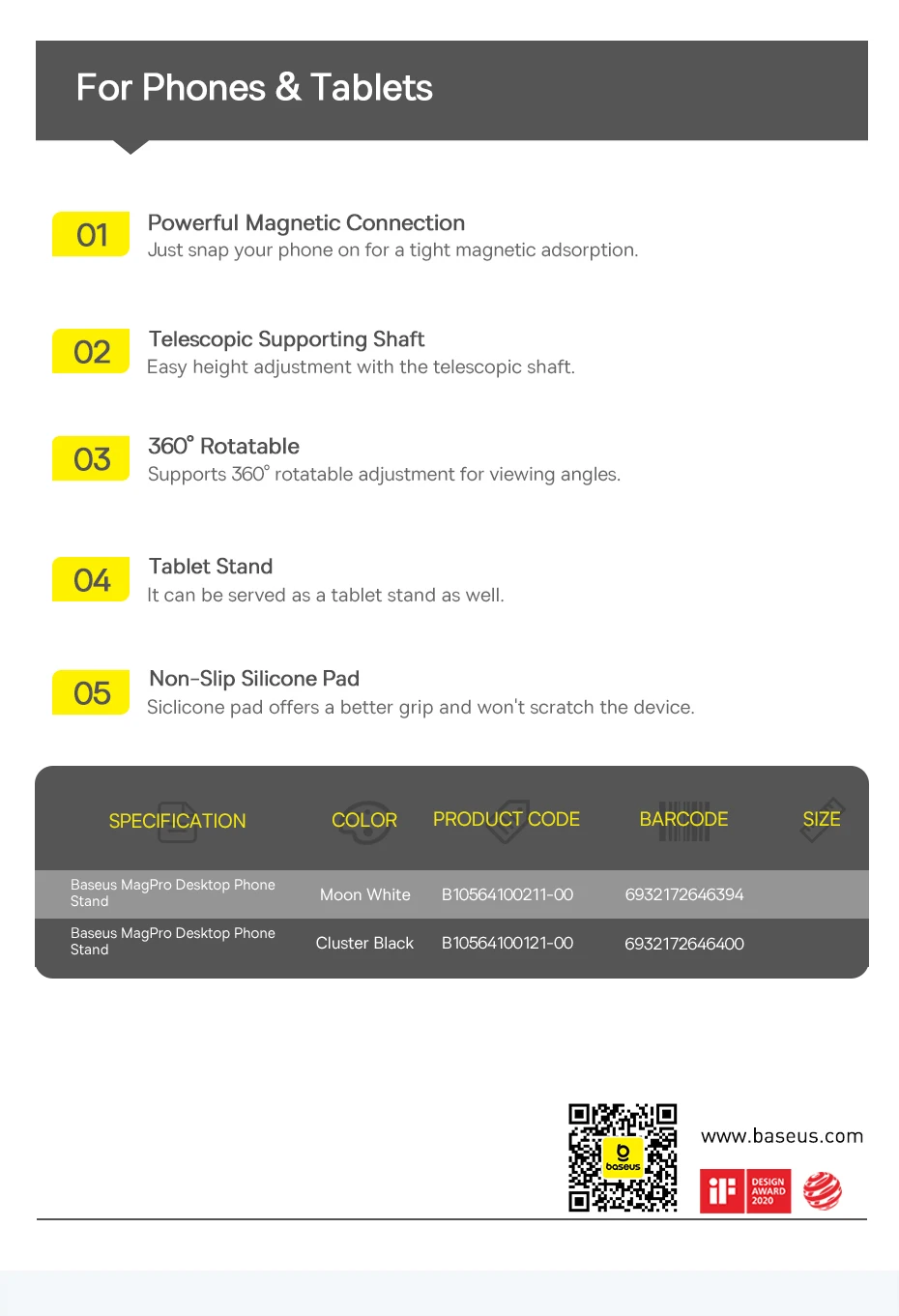 Suporte Magnético Ajustável de Mesa - Imagem 23