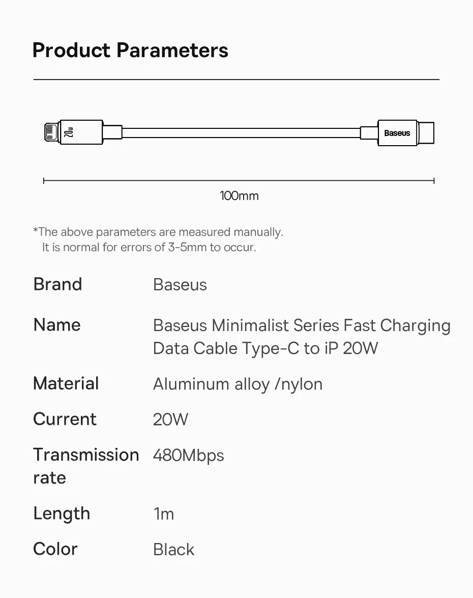 Cabo USB Tipo C para Lightning 20W Carregamento Rápido - Imagem 19