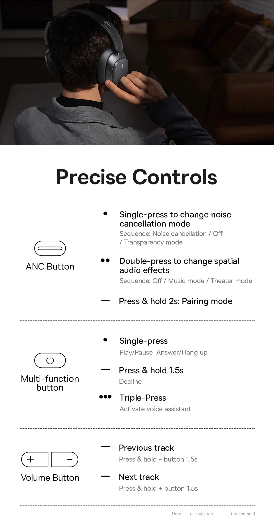 Headset Sem Fio Bowie H1 Pro - Imagem 6