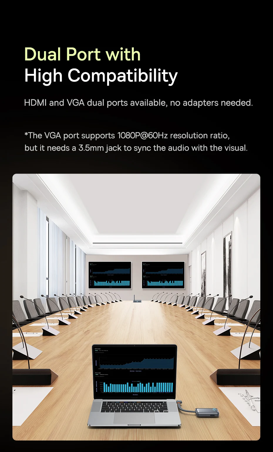 Transmissor e Receptor de Vídeo Sem Fio HDMI USB-C 35m - Imagem 16