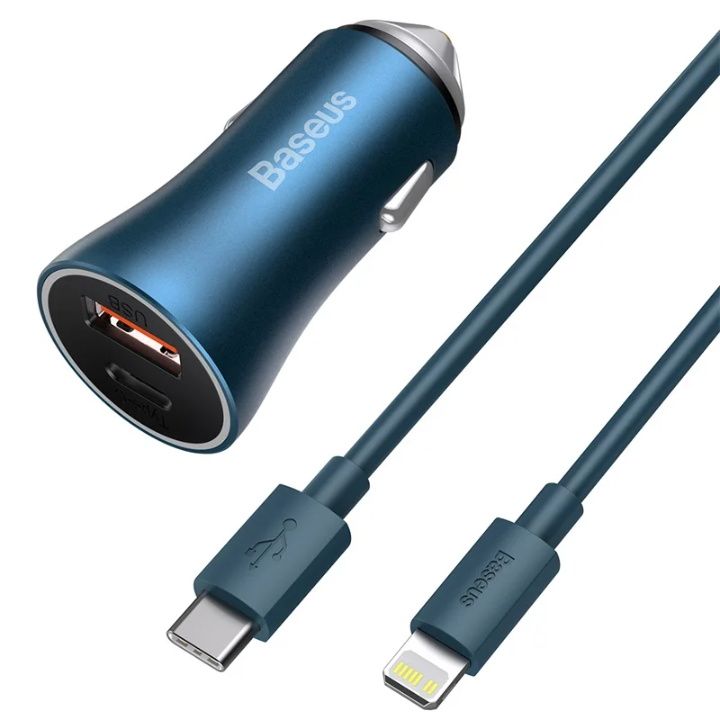 Kit Carregador Veicular Baseus 40W Dual Port + Cabo - Imagem 31