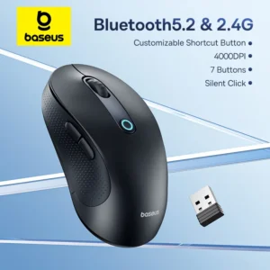 Mouse Sem Fio Ergonômico F02