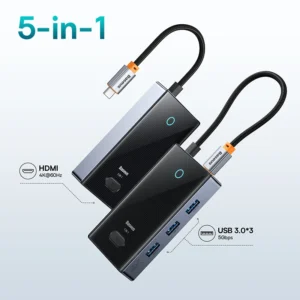 Hub Adaptador USB C 5 em 1 Pioneer Joy - 5 em 1