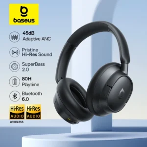 Headset Baseus Bass EH10 NC ANC Bluetooth 6.0
