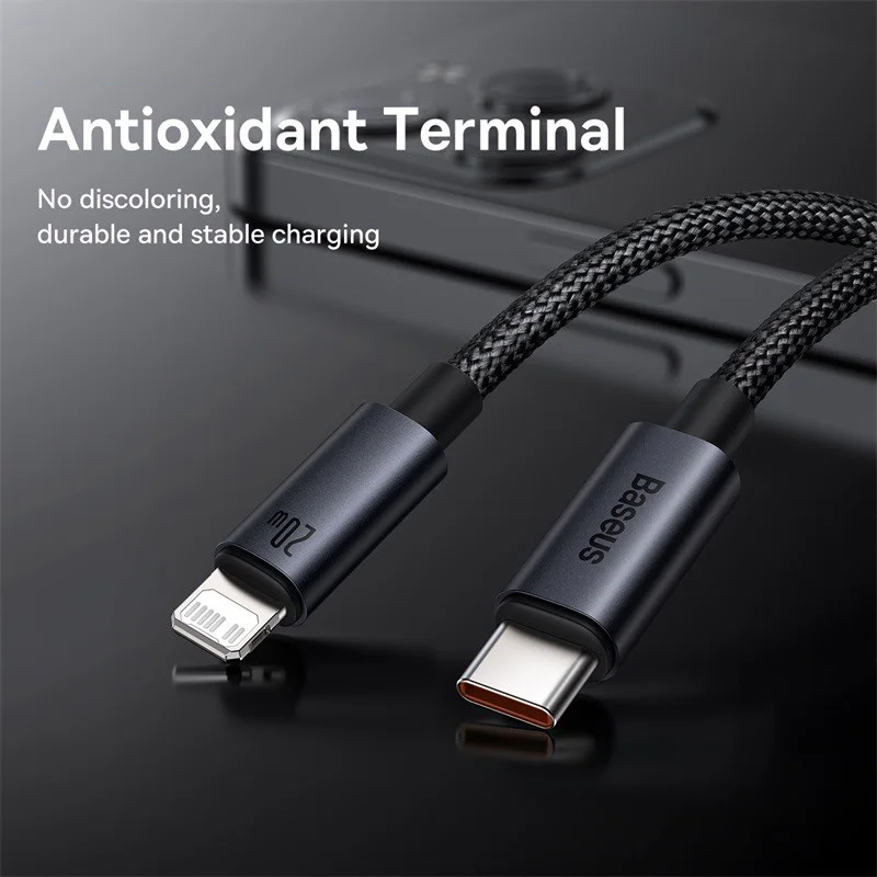 Cabo USB Tipo C para Lightning 20W Carregamento Rápido - Imagem 4