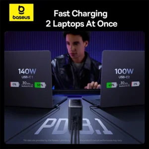 Carregador Inteligente Digital Ultra Rápido GaN 240W