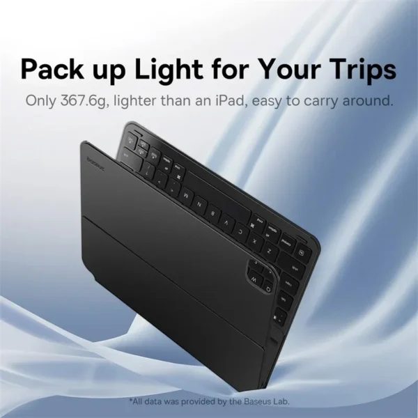 Capa com Teclado Magnético Removível para iPad - Imagem 6