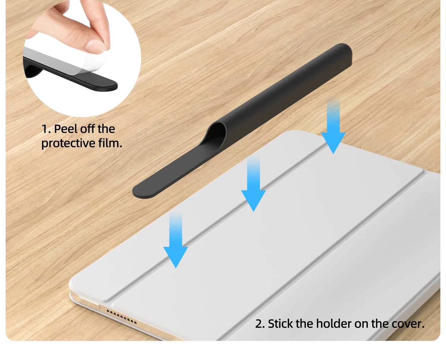 Instalação em 5 Segundos – Suporte de Silicone Goojodoq para Caneta Stylus
