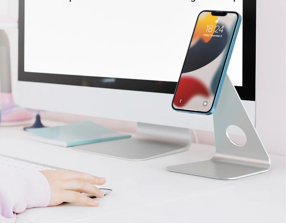 Fixação Magnética – Suporte Magnético Ajustável para Smartphone e Tablet