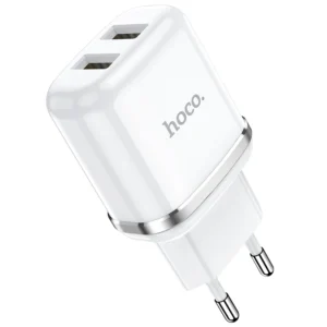 Carregador HOCO N4 2.4A com 2 Entradas USB - Branco
