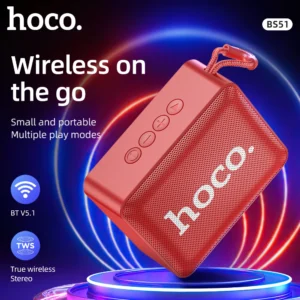 Caixa de Som Bluetooth HOCO BS51 Mini Portátil com TWS e FM