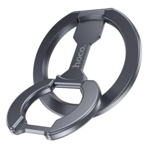 Suporte Magnético Duplo com Anel para Celular HOCO GH9 (Compatível com MagSafe) - Cinza