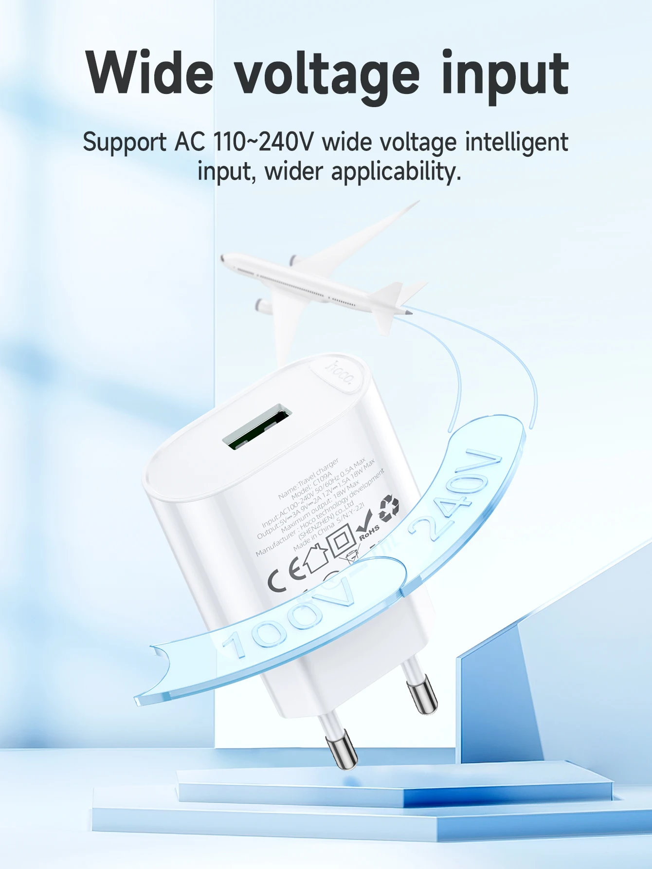 Carregador HOCO 18W QC 3.0 C109A - Imagem 13