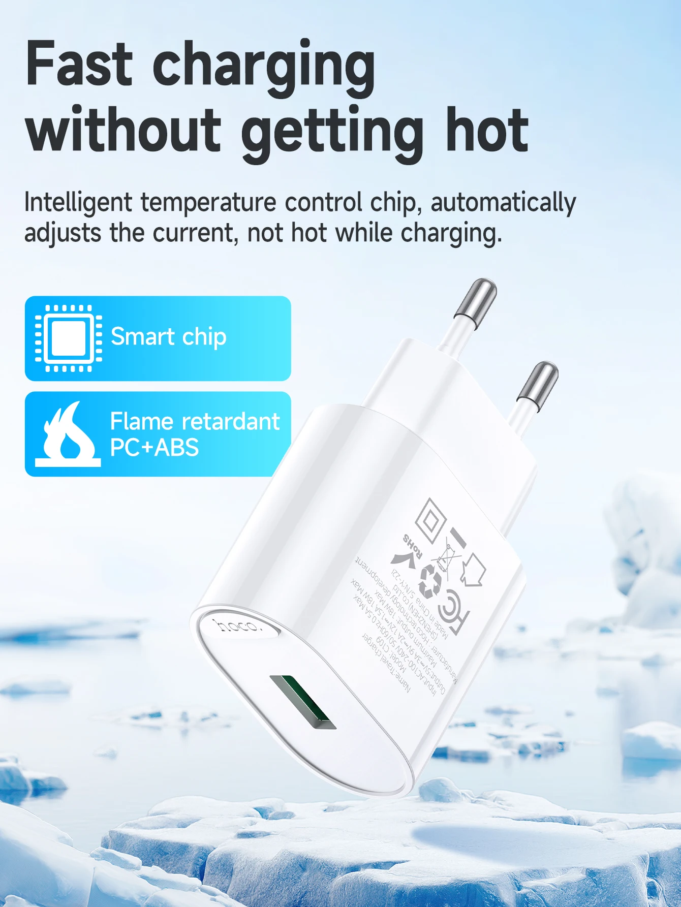 Carregador HOCO 18W QC 3.0 C109A - Imagem 10