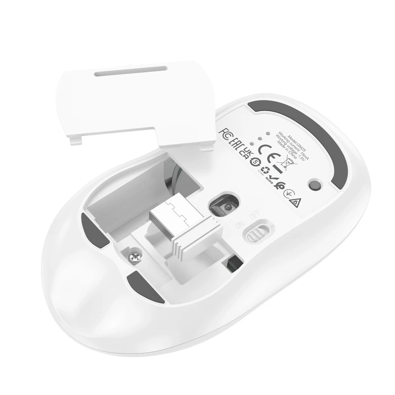 Mouse Sem Fio HOCO GM25 Silent Dual-Mode 1600 DPI - Imagem 12