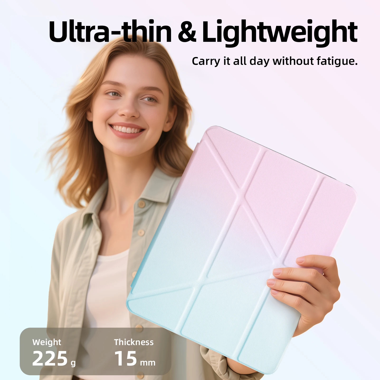 Capa Dobrável Goojodoq com Suporte para iPad (Y-Fold) - Imagem 17