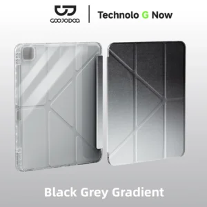 Capa Dobrável Goojodoq com Suporte para iPad (Y-Fold) - Cinza