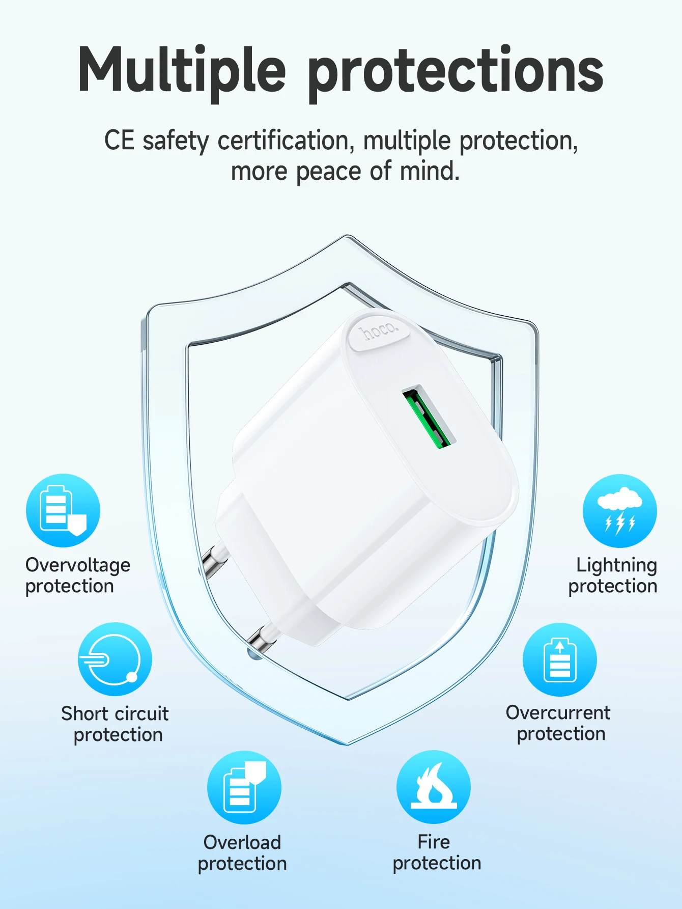 Carregador HOCO 18W QC 3.0 C109A - Imagem 12