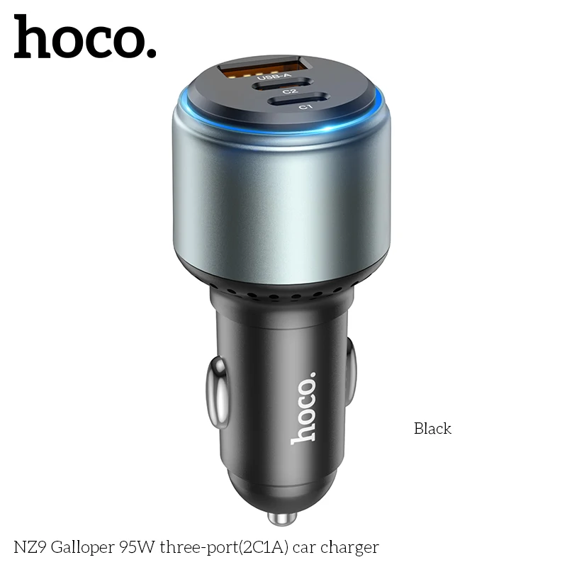 Carregador Veicular Hoco NZ9 95W Fast Charge com 3 Portas (2C+1A) - Imagem 5