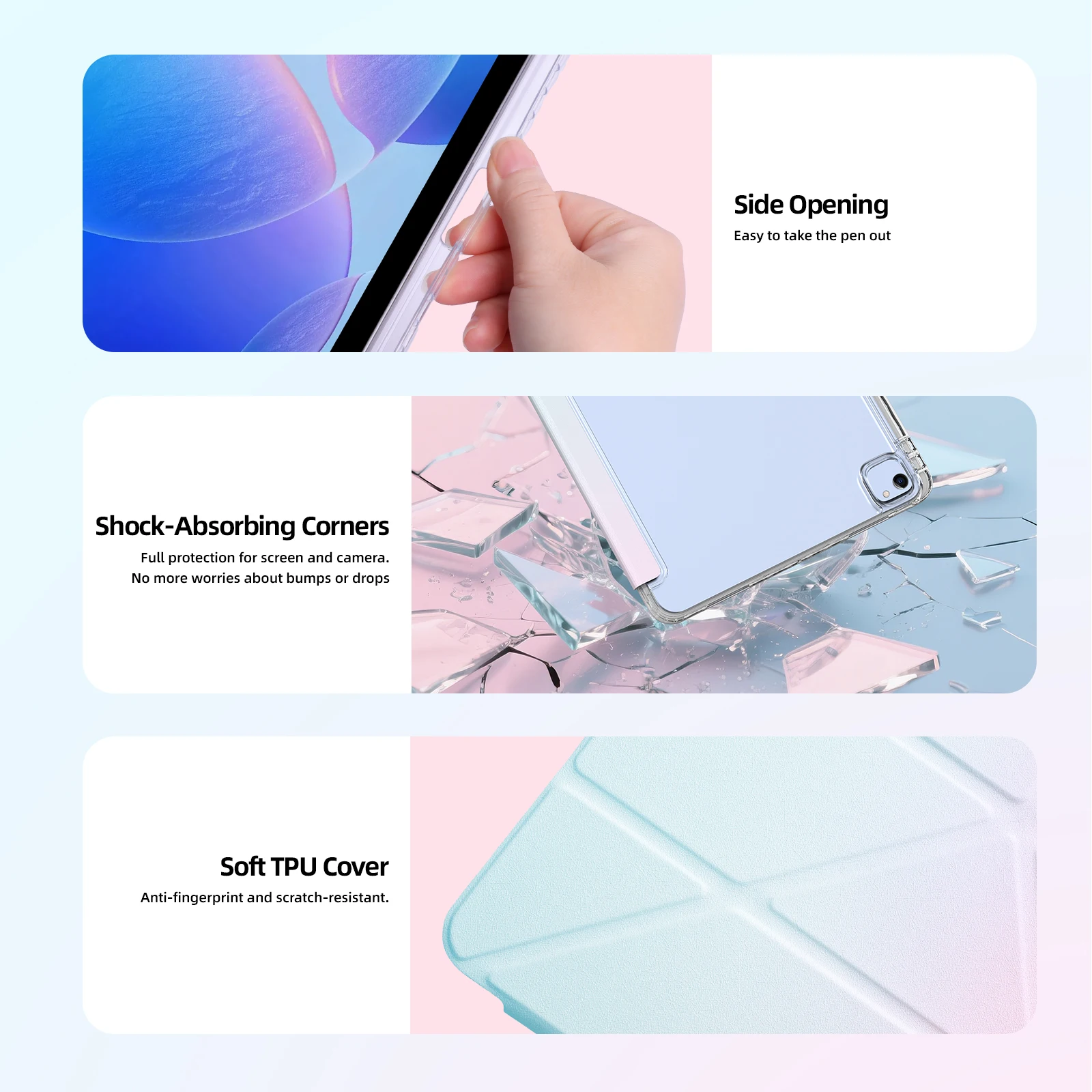 Capa Dobrável Goojodoq com Suporte para iPad (Y-Fold) - Imagem 8