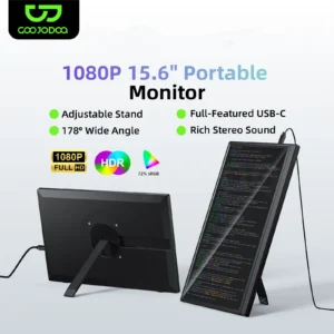 Monitor Portátil Goojodoq 15,6? Full HD (1080p)