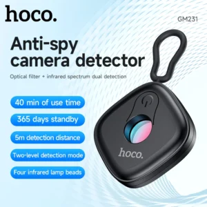 Detector Anti-Espionagem HOCO GM231 – Detector de Câmeras Ocultas e Sinais Infravermelhos