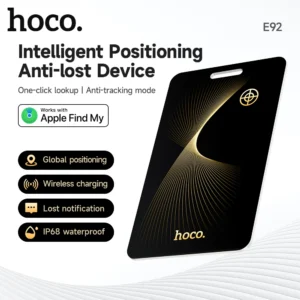 Rastreador Inteligente HOCO E92 – Localização Global & Anti-Perda com Find My