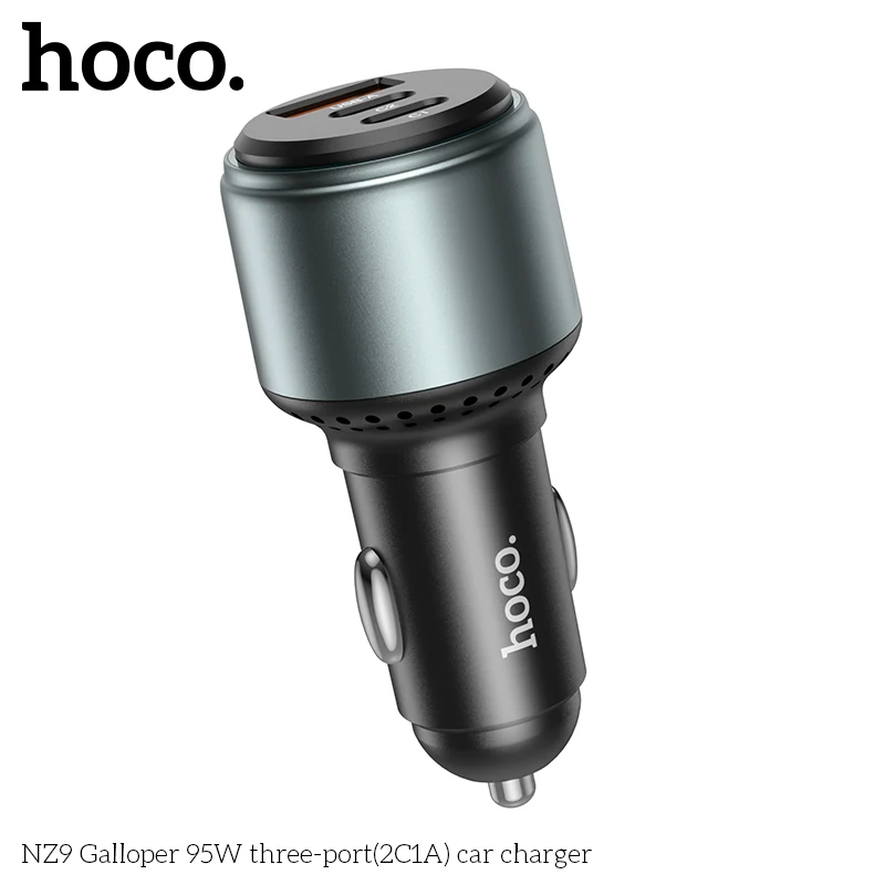 Carregador Veicular Hoco NZ9 95W Fast Charge com 3 Portas (2C+1A) - Imagem 10