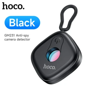 Detector Anti-Espionagem HOCO GM231 – Detector de Câmeras Ocultas e Sinais Infravermelhos - Preto