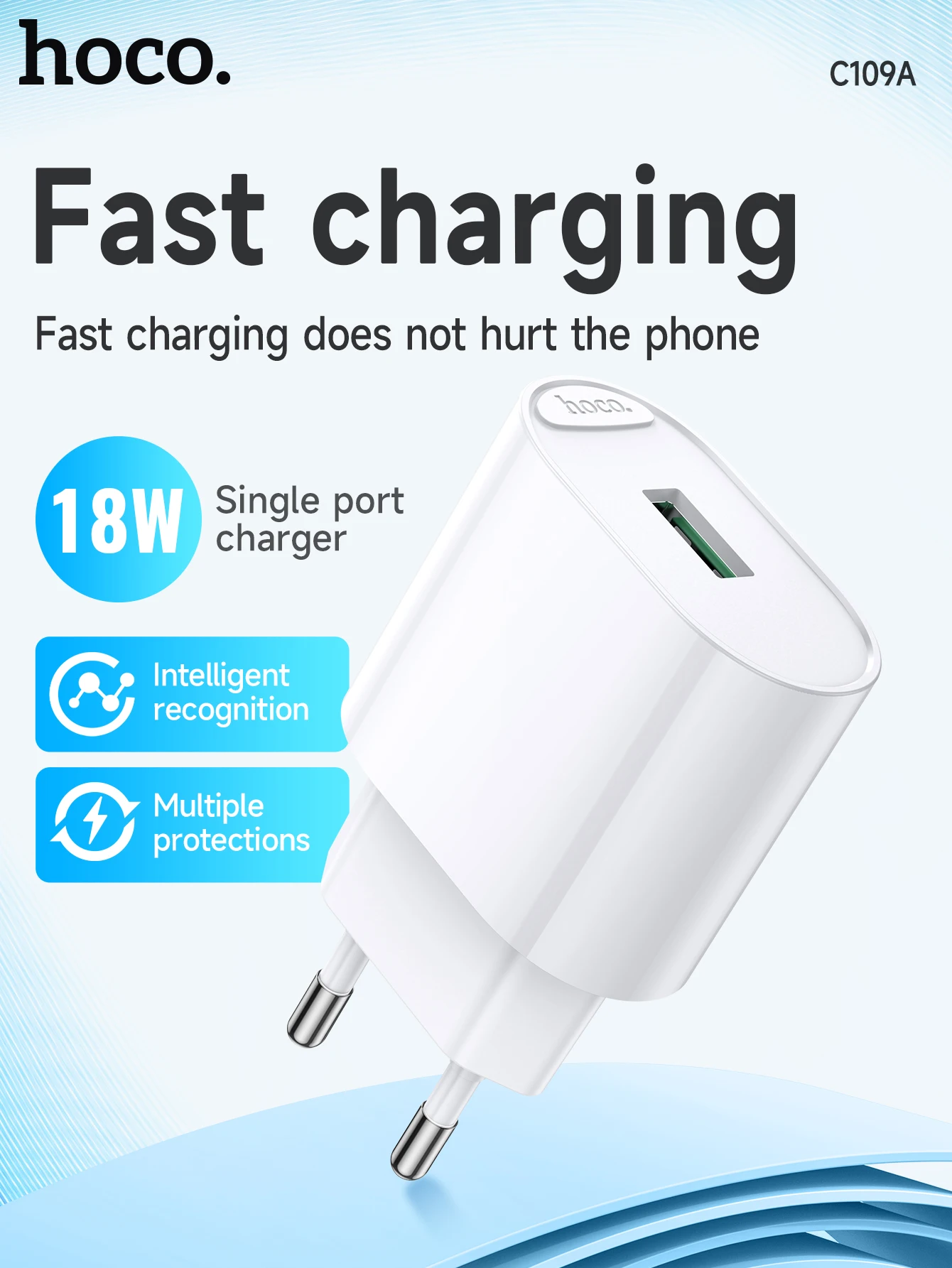 Carregador HOCO 18W QC 3.0 C109A - Imagem 7