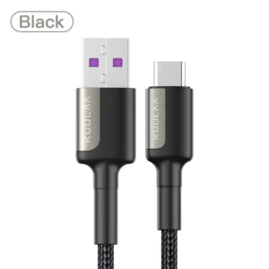 Cabo Kuulaa 5A Carregamento Rápido USB-C - Preto