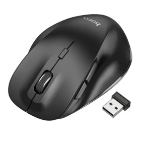 HOCO GM24 Mouse Sem Fio Modo Duplo 2.4G + Bluetooth 1600 DPI - Preto