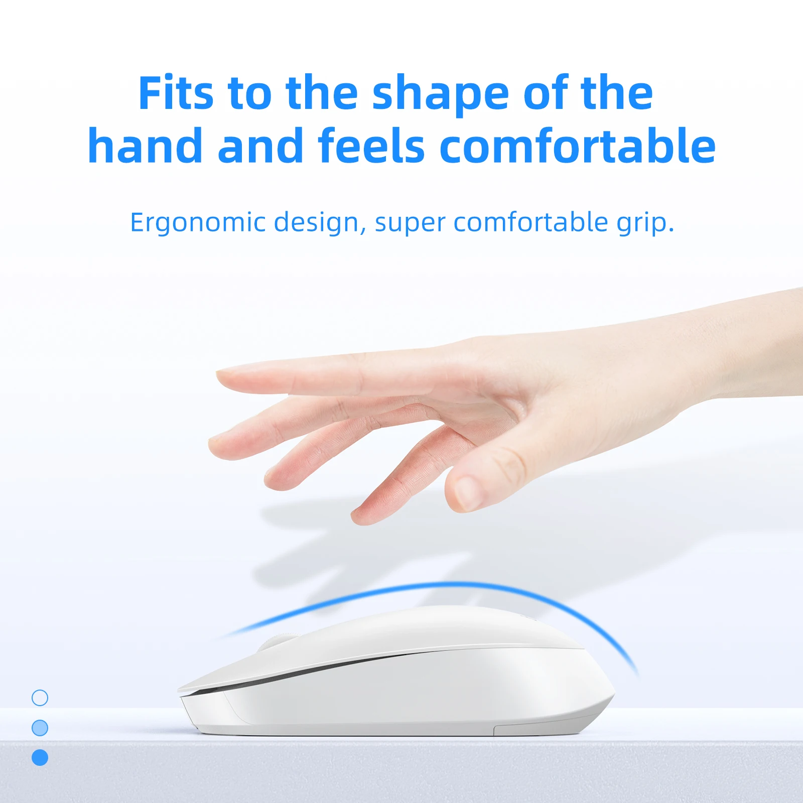 HOCO GM14 Mouse Sem Fio 2.4G Silencioso 1200 DPI - Imagem 8