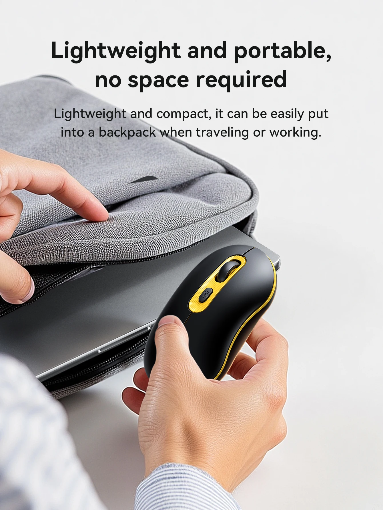 HOCO GM21 Mouse Sem Fio 2.4G 1600 DPI Silencioso e Ergonômico - Imagem 12