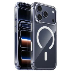 Capa Magnética Transparente HOCO AS4 para iPhone - Transparente