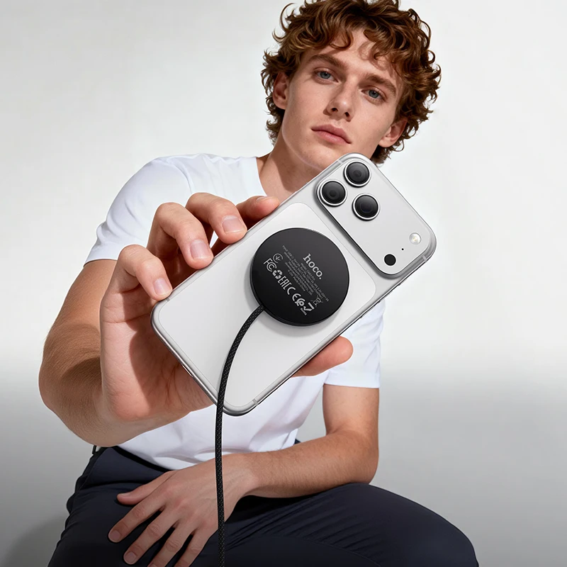 Carregador Magnético Sem Fio 25W HOCO CW63 Pro UltraMag - Imagem 15