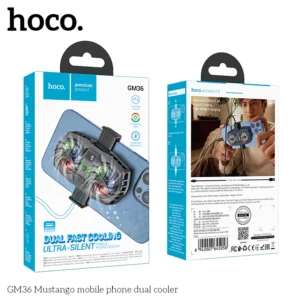 HOCO GM36 Cooler Gamer para Celular com Dupla Ventoinha - Preto