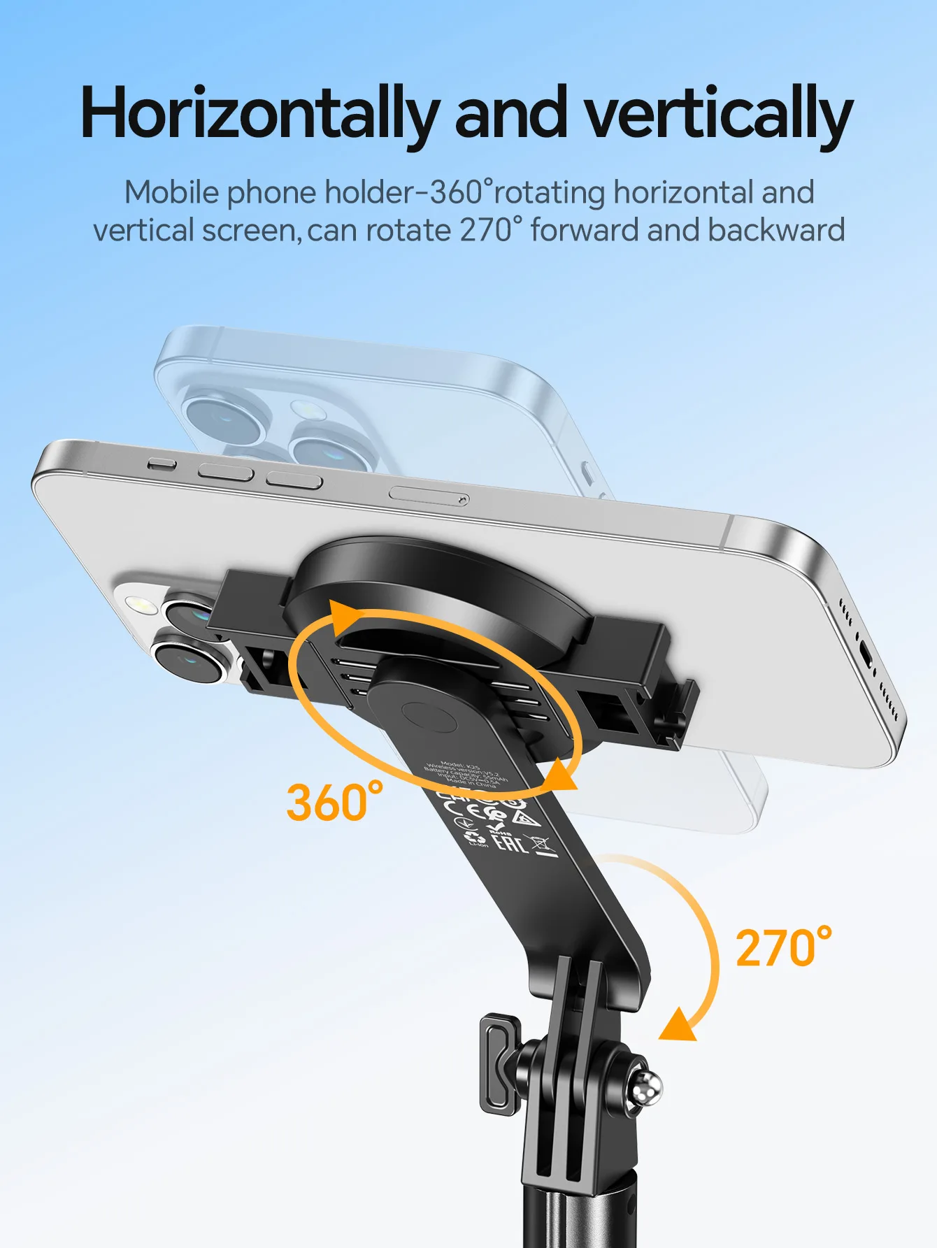 HOCO K25 Tripé Selfie Magnético com Controle Bluetooth - Imagem 14
