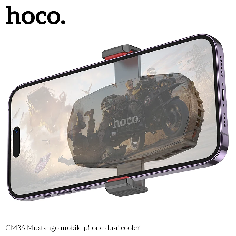 HOCO GM36 Cooler Gamer para Celular com Dupla Ventoinha - Imagem 8
