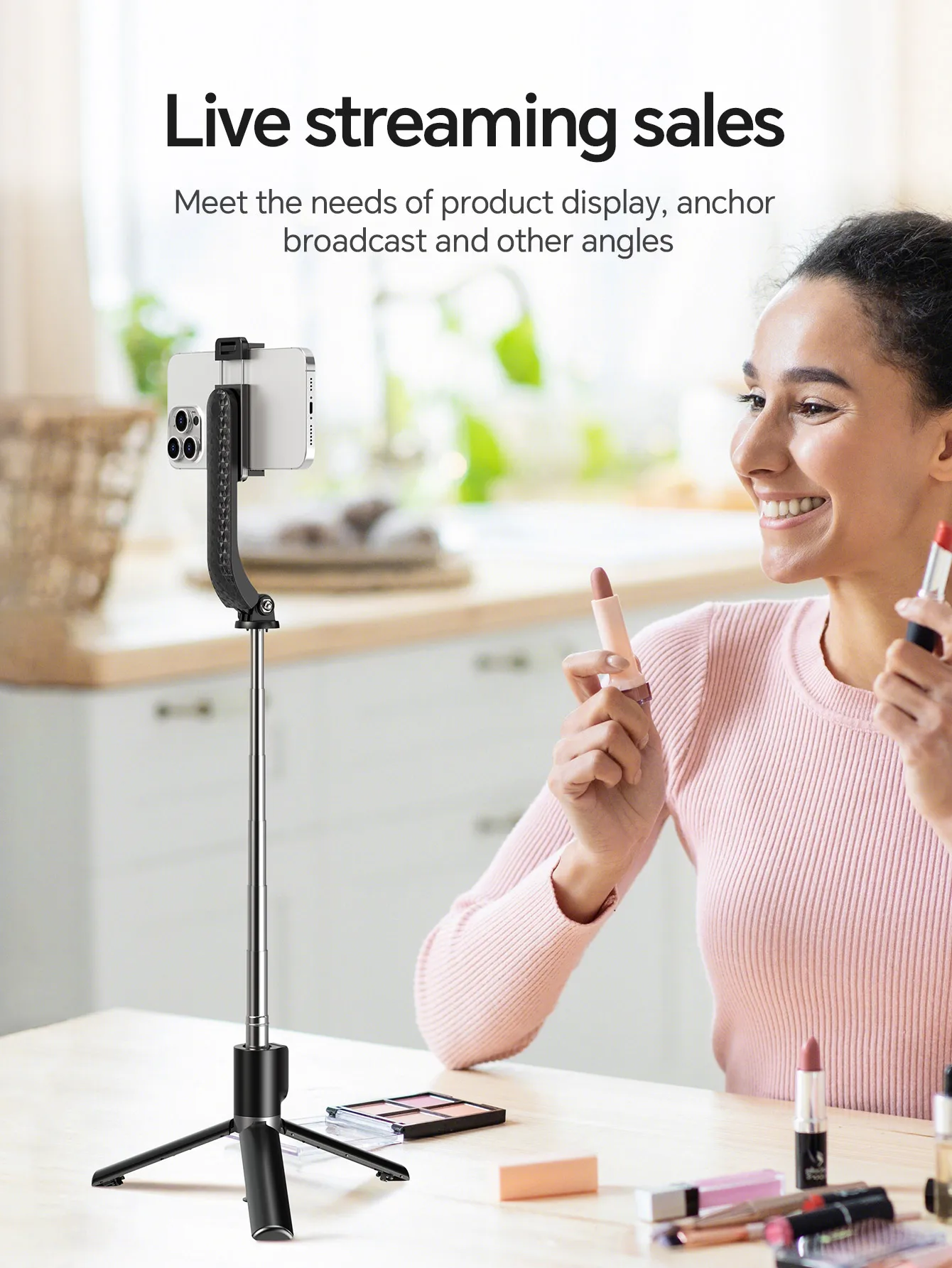 HOCO K20 Tripé Selfie Portátil para Viagem com Controle Remoto - Imagem 15