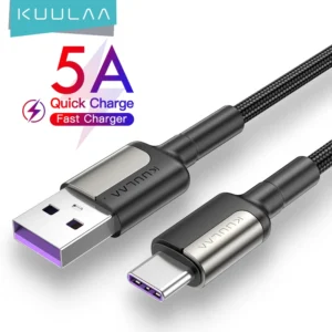 Cabo Kuulaa 5A Carregamento Rápido USB-C
