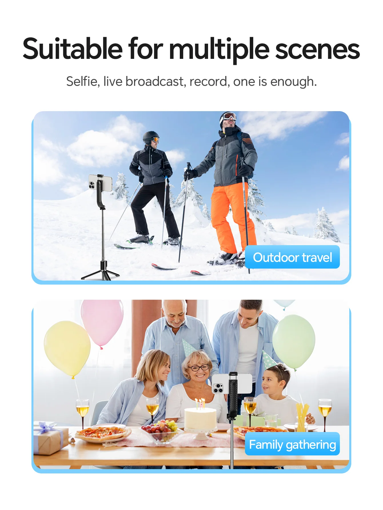 HOCO K20 Tripé Selfie Portátil para Viagem com Controle Remoto - Imagem 16